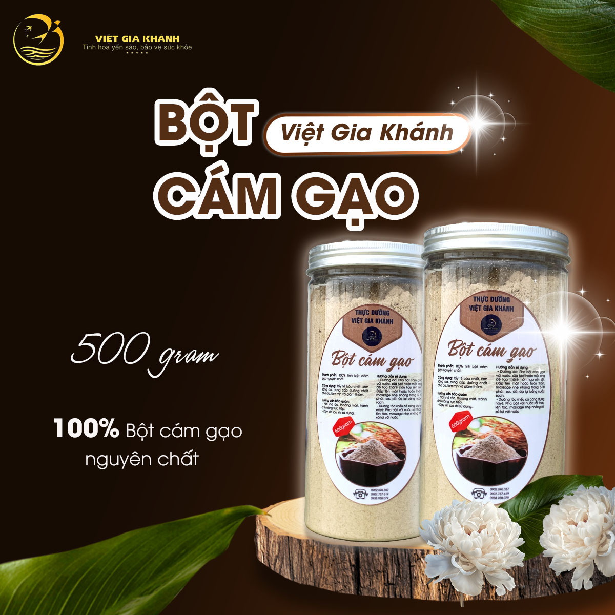 Bột cám gạo 500
