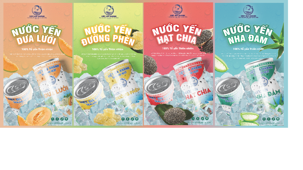 YẾN LON VIỆT GIA KHÁNH 4 VỊ 240ML